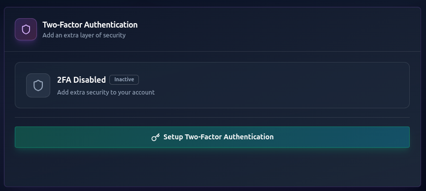 RTF Login Screen